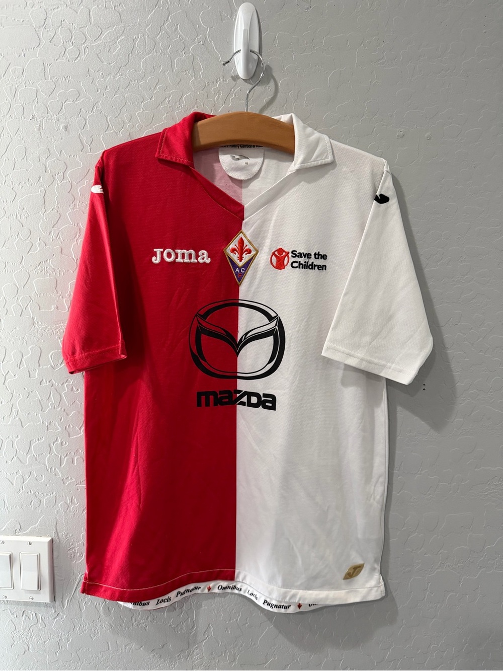 Joma ACF Fiorentina Alternate Football Soccer Jersey Medium Bin 1